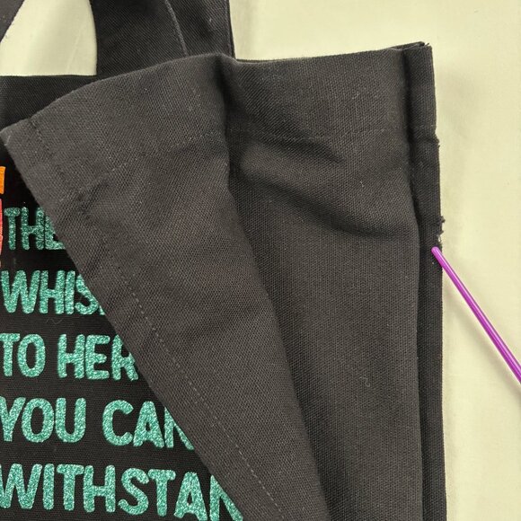 Sugar Skull I Am The Storm Day of the Dead Tote Bag - Picture 7 of 8